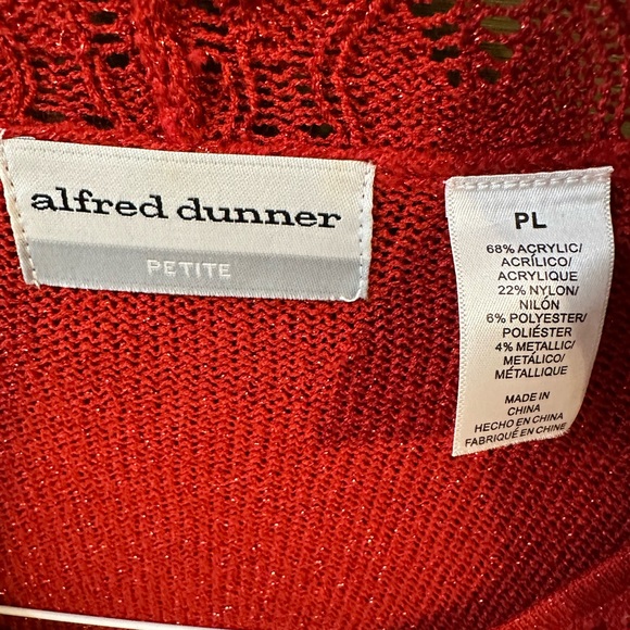 Classy red Alfred Dunner sweater - Picture 11 of 11